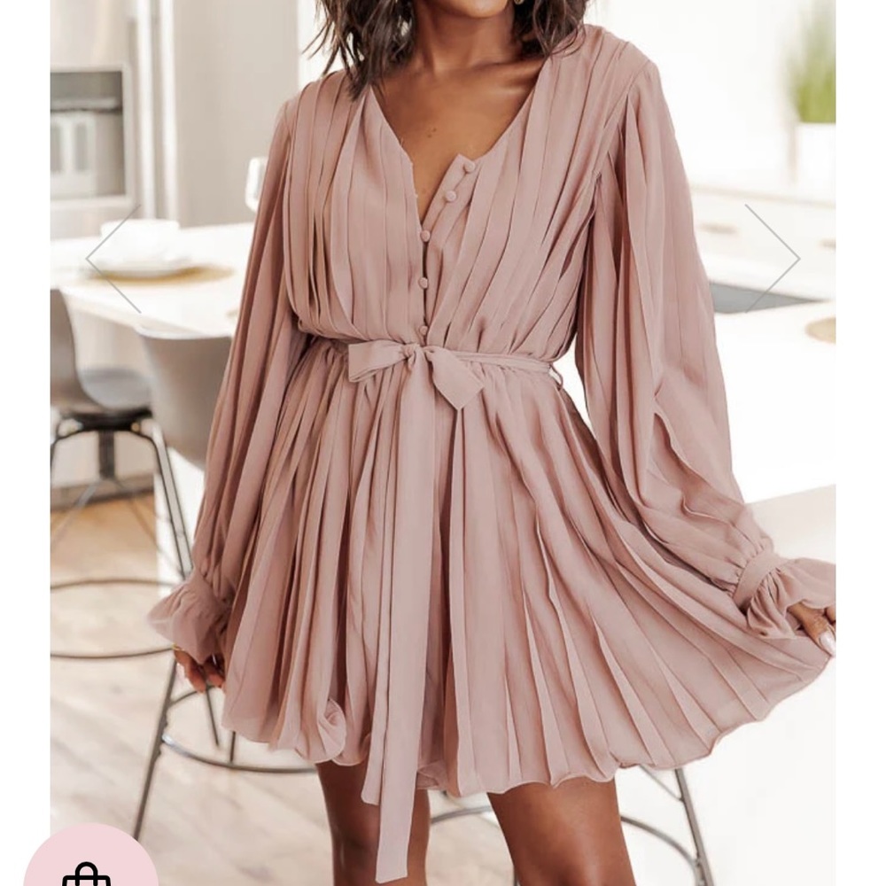 Pretty On Point Dusty Mauve Pleated Romper